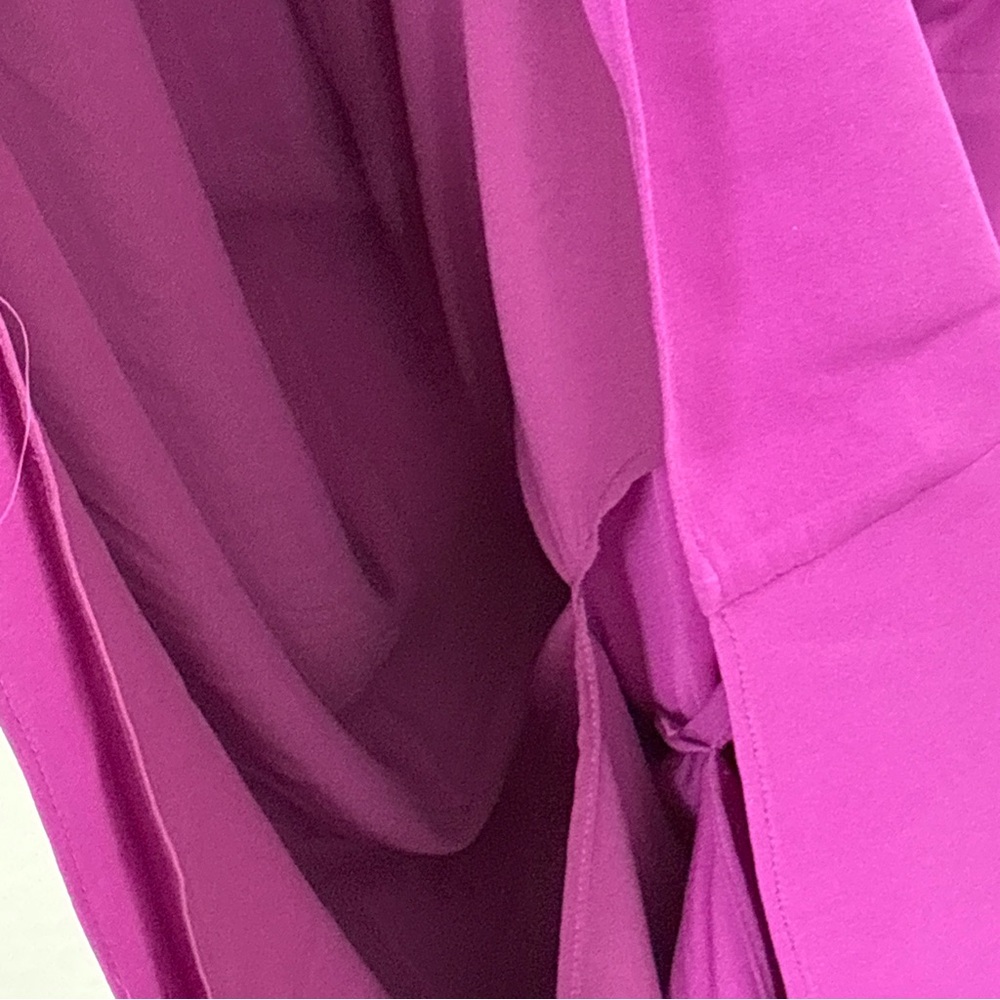 Diane Von Furstenberg Balisi Vivid Purple Wrap Midi Dress - Picture 10 of 13